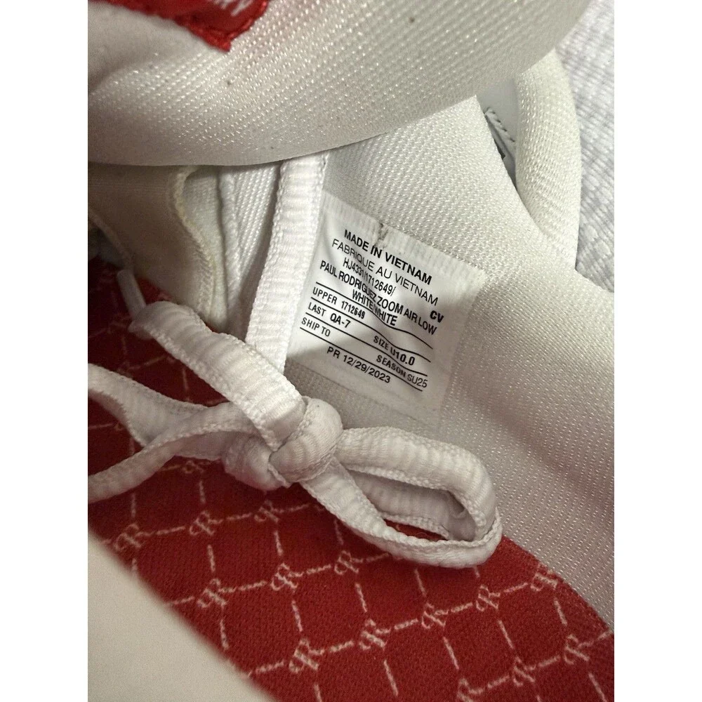 1/1 Sample PRod Nike SB Zoom Air Low Paul Rodriguez 1 Triple White Auto 10m
